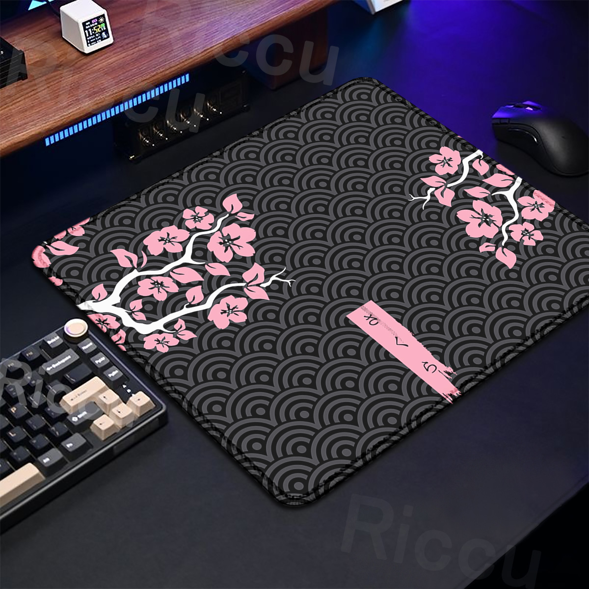 Purple Sakura Table Pad Gaming - Tradescantia Purple ulasan dan harga