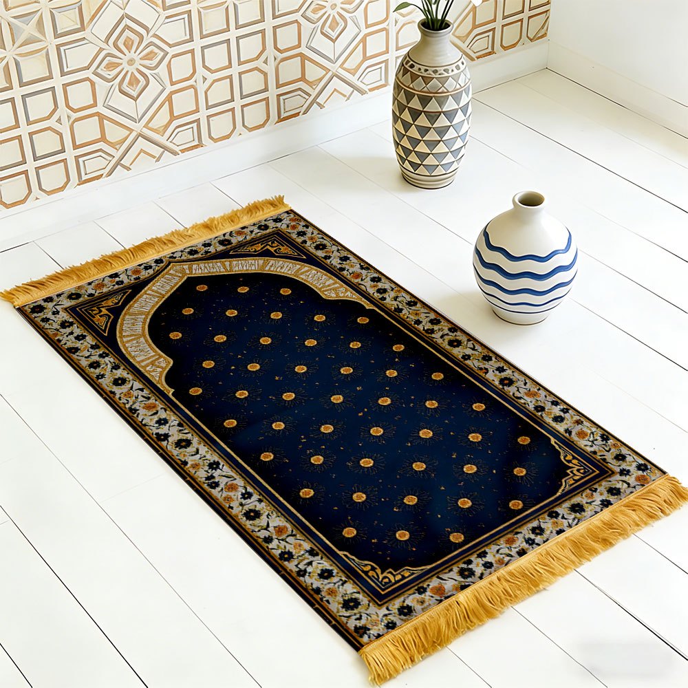 Polyester Muslim Prayer Rug Po - Maranta Prayer Plant ulasan dan harga