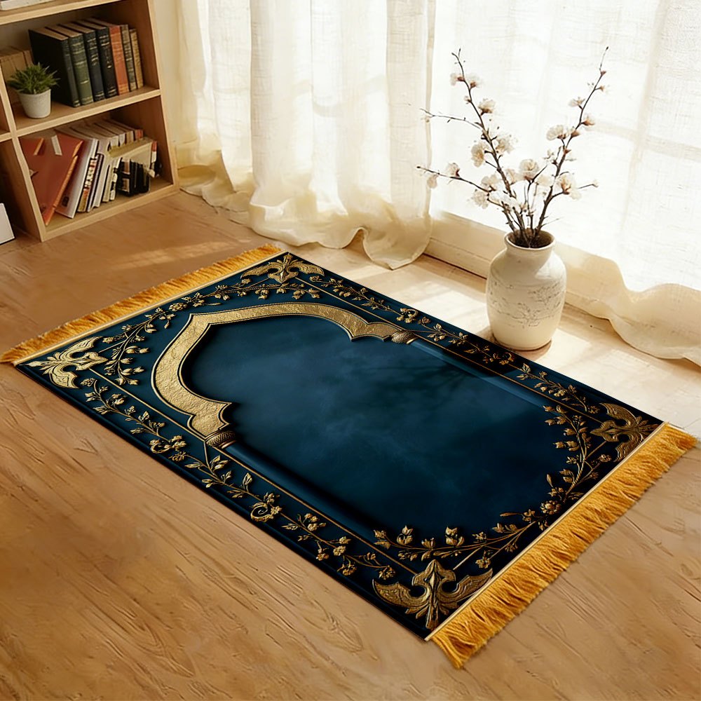 VIKAMA Muslim Prayer Rug with  - Maranta Prayer Plant ulasan dan harga
