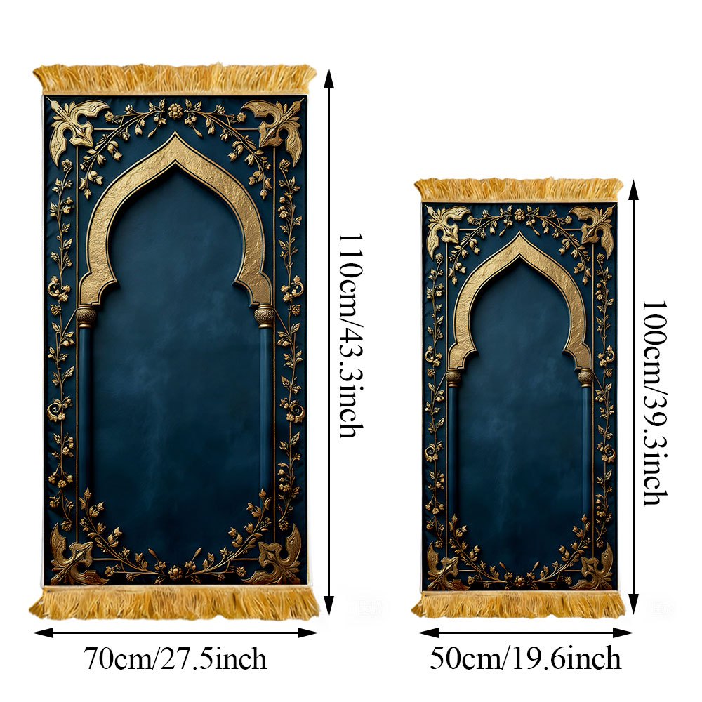 VIKAMA Muslim Prayer Rug with  - Maranta Prayer Plant ulasan dan harga