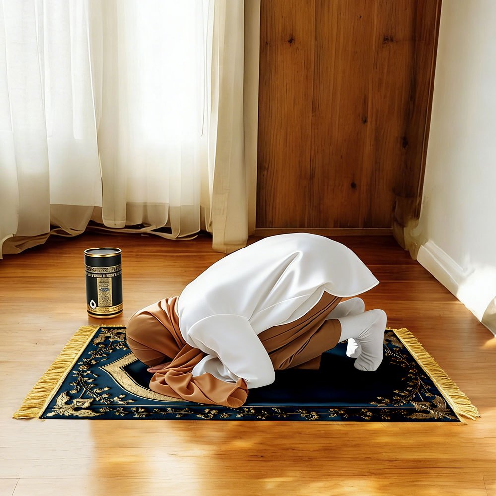 VIKAMA Muslim Prayer Rug with  - Maranta Prayer Plant ulasan dan harga