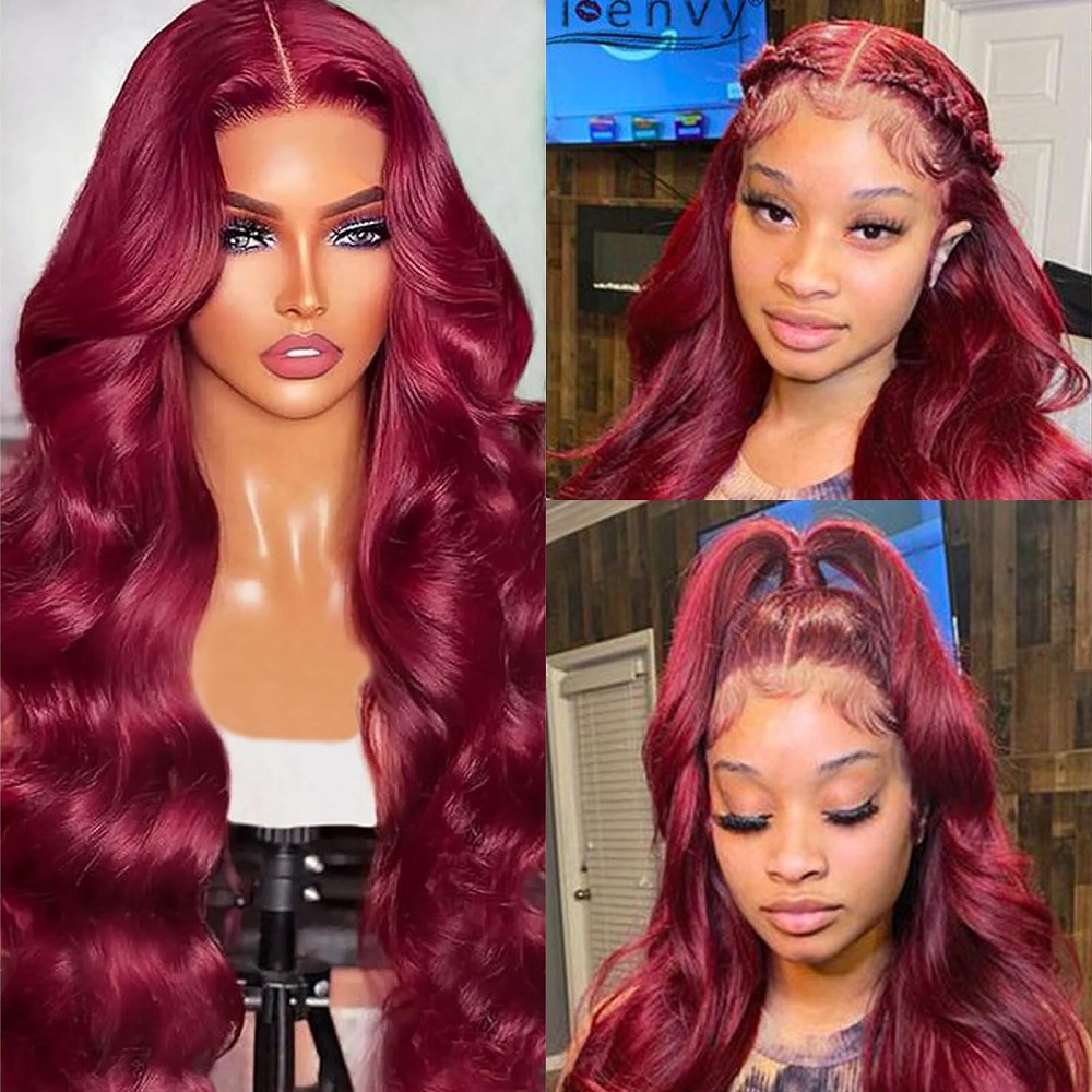 Burgundy 13x4 Body Wave Lace F - Aglaonema Red ulasan dan harga